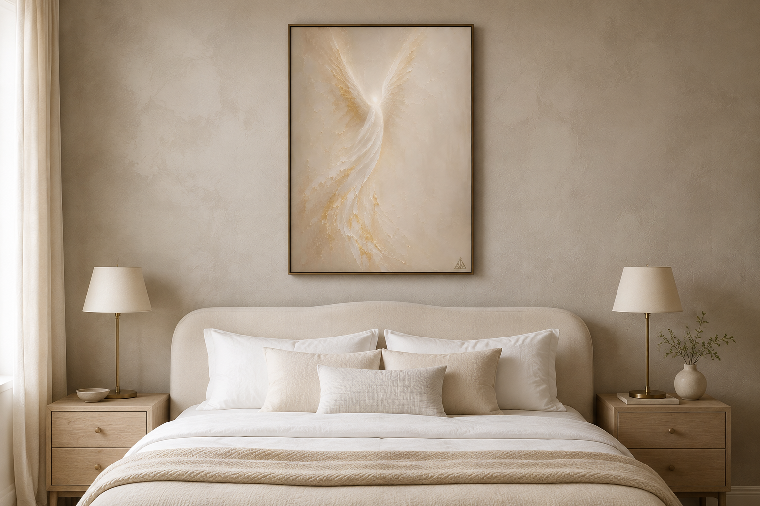 Ascending Glory in a calm luxury bedroom