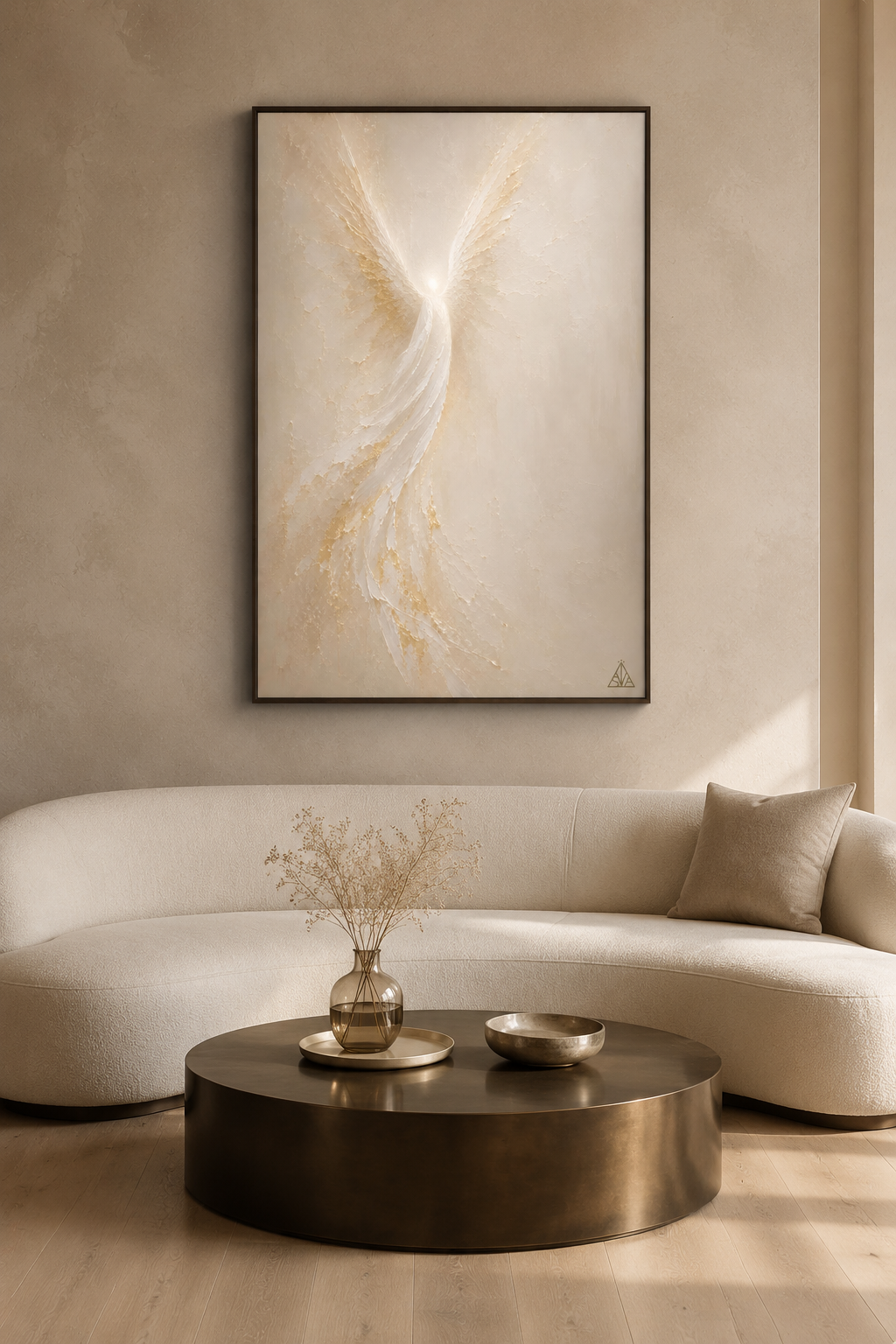 Ascending Glory in a neutral luxury living room